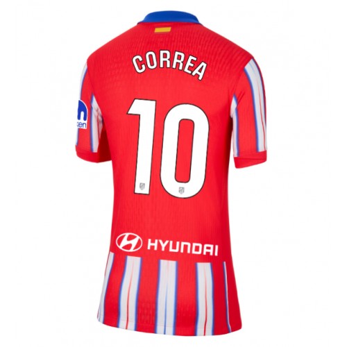 Fotballdrakt Dame Atletico Madrid Angel Correa #10 Hjemmedrakt 2024-25 Kortermet